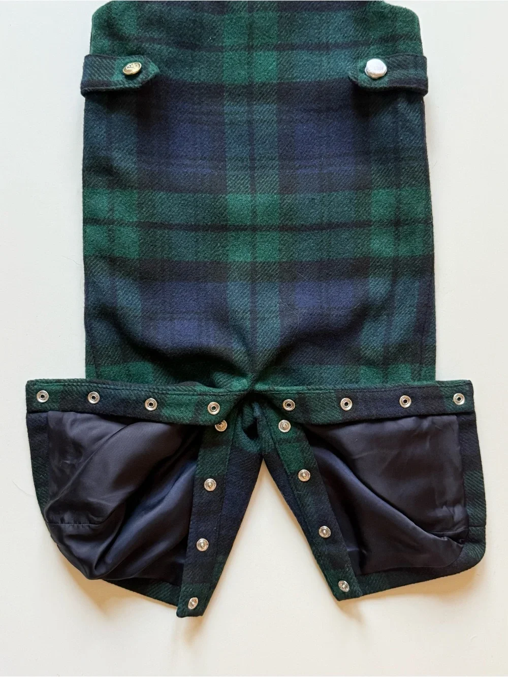 Ralph Lauren Baby Boy Interlock Bodysuit & Plaid Overall Set - Size 6M